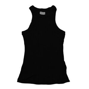Wesley High Neck Rivington Tank Top in Black
